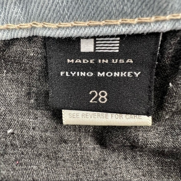 Flying Monkey Platinum Distressed Denim Skinny Jeans Size 28 Women’s - Picture 4 of 7